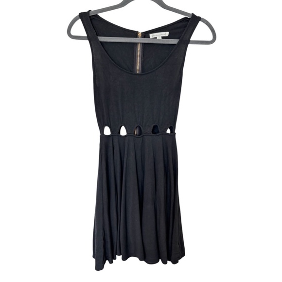 Luca Couture Dress Cutout Waist Black Size XS - Picture 1 of 6